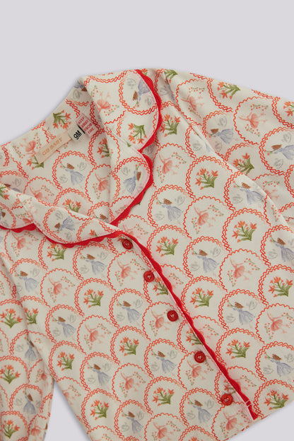 Baby Girl Patterned Pyjama Suit