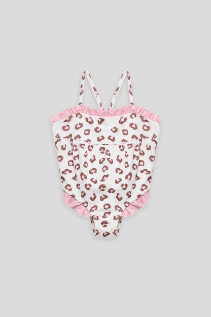 Baby Girl Patterned Swimsuit