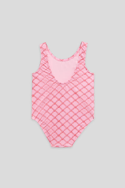Baby Girl Patterned Swimsuit