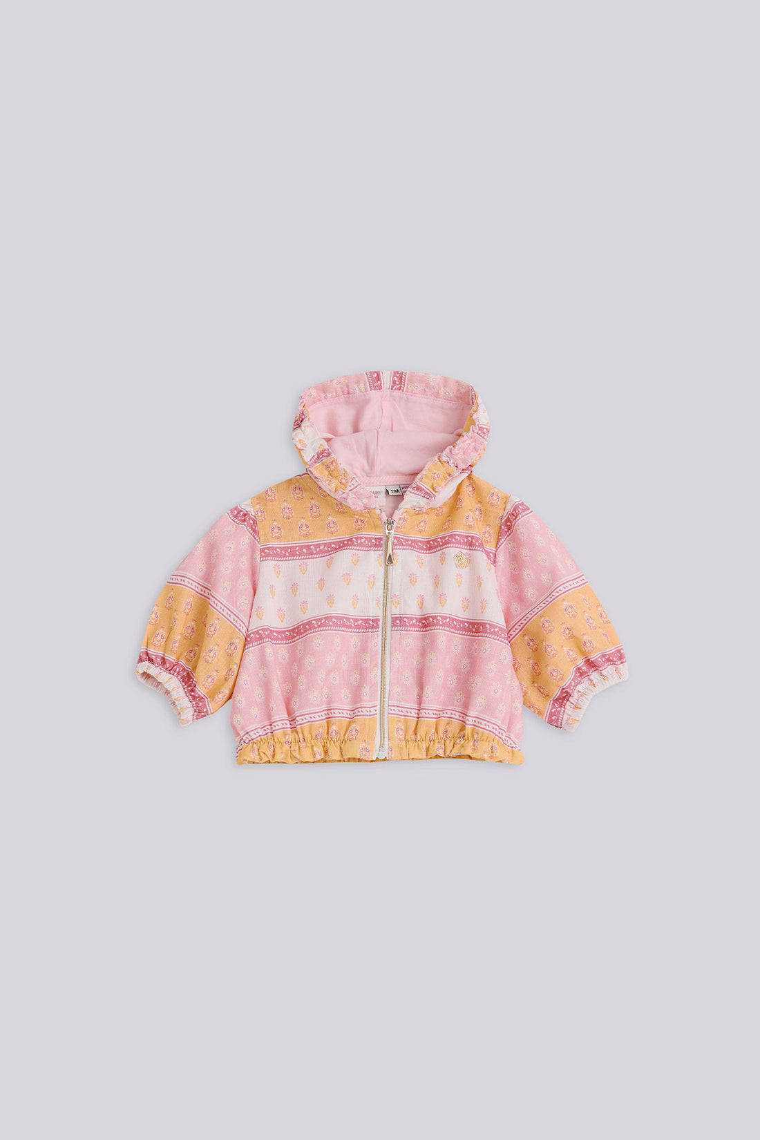 Baby Girl Patterned Tracksuit Top