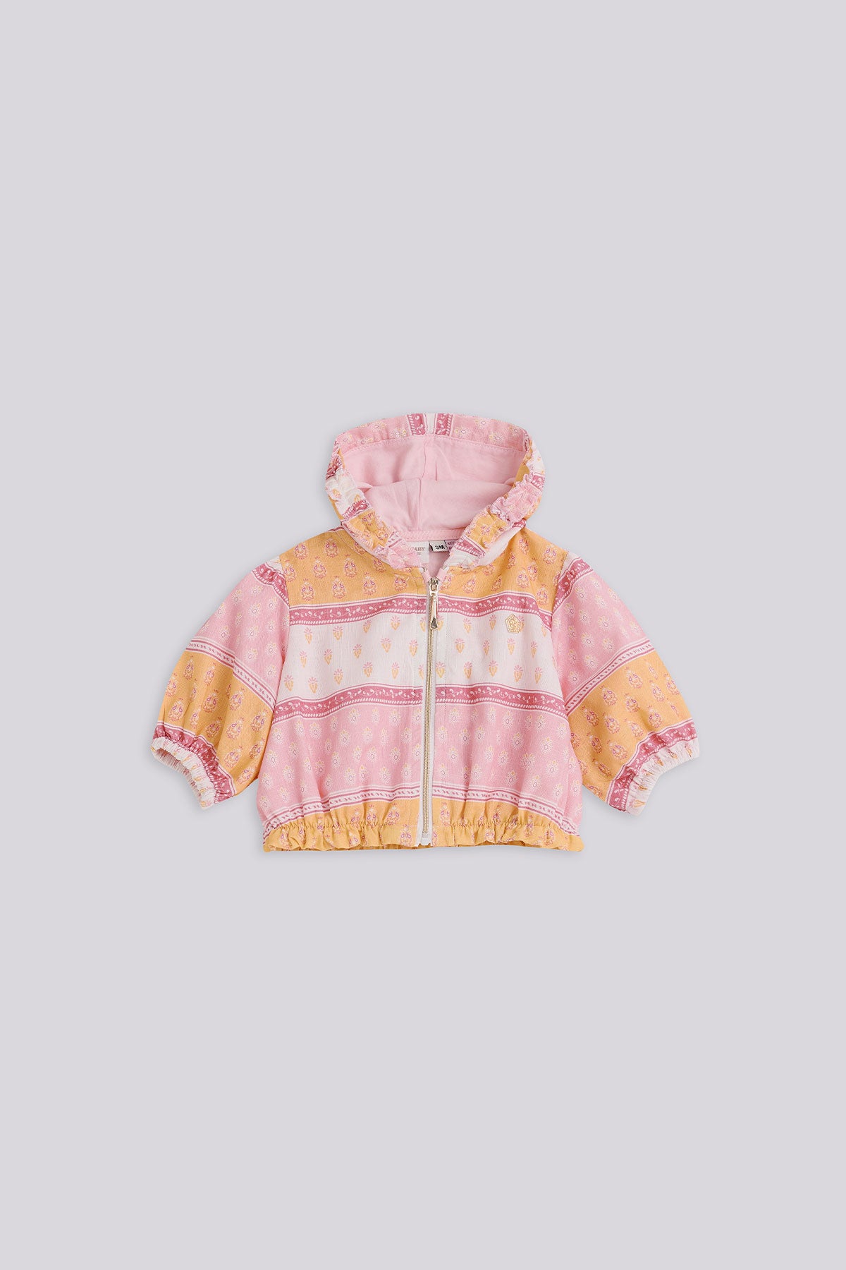 Baby Girl Patterned Tracksuit Top