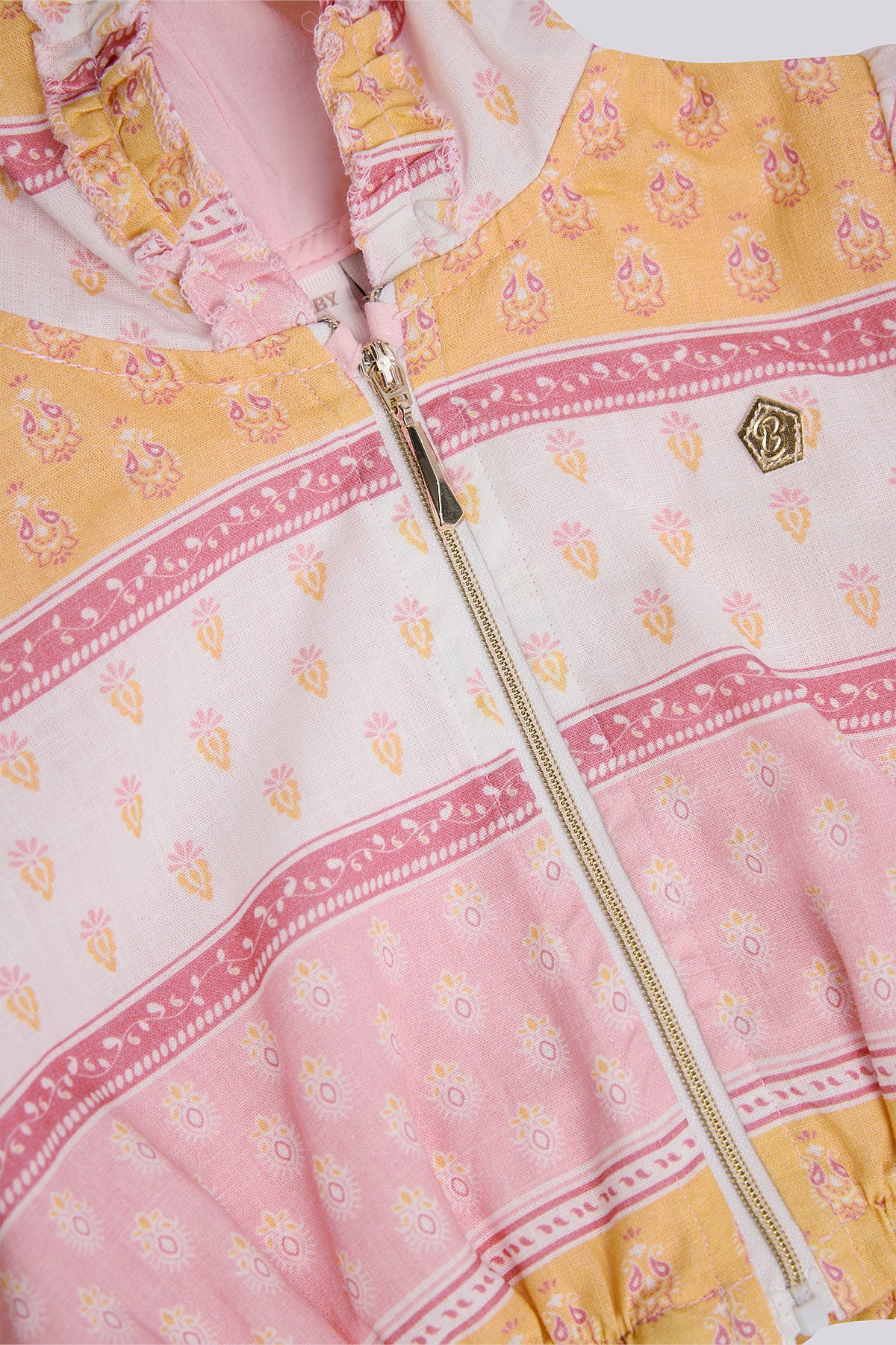 Baby Girl Patterned Tracksuit Top