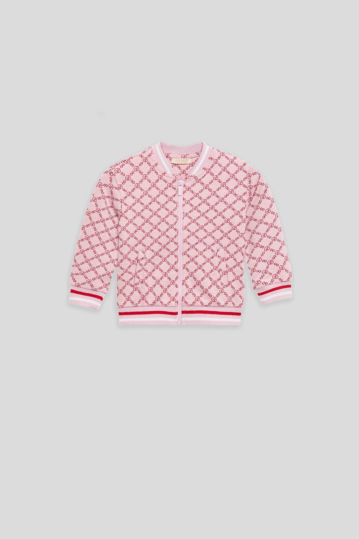 Baby Girl Patterned Tracksuit Top