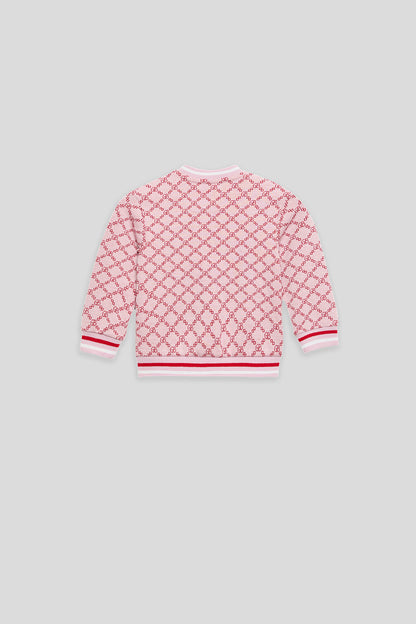 Baby Girl Patterned Tracksuit Top