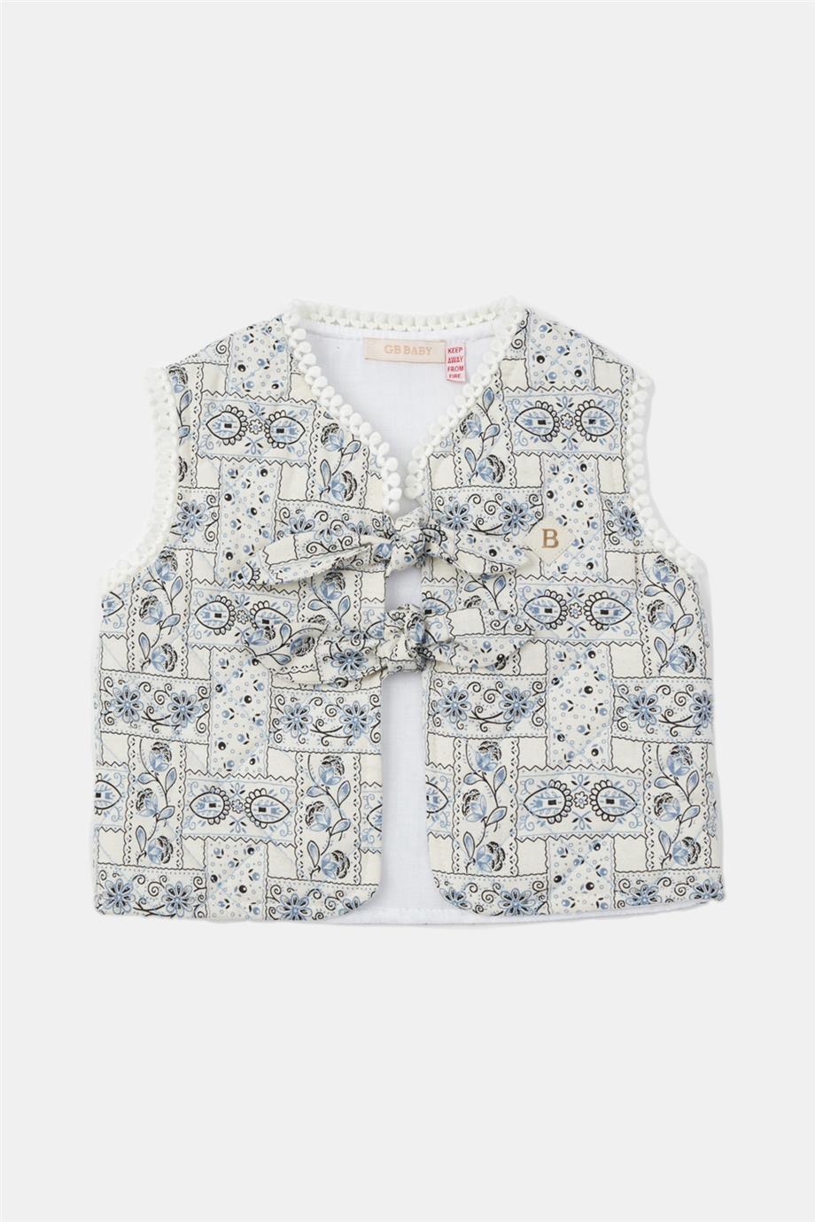 Baby Girl Patterned Vest - BgStore