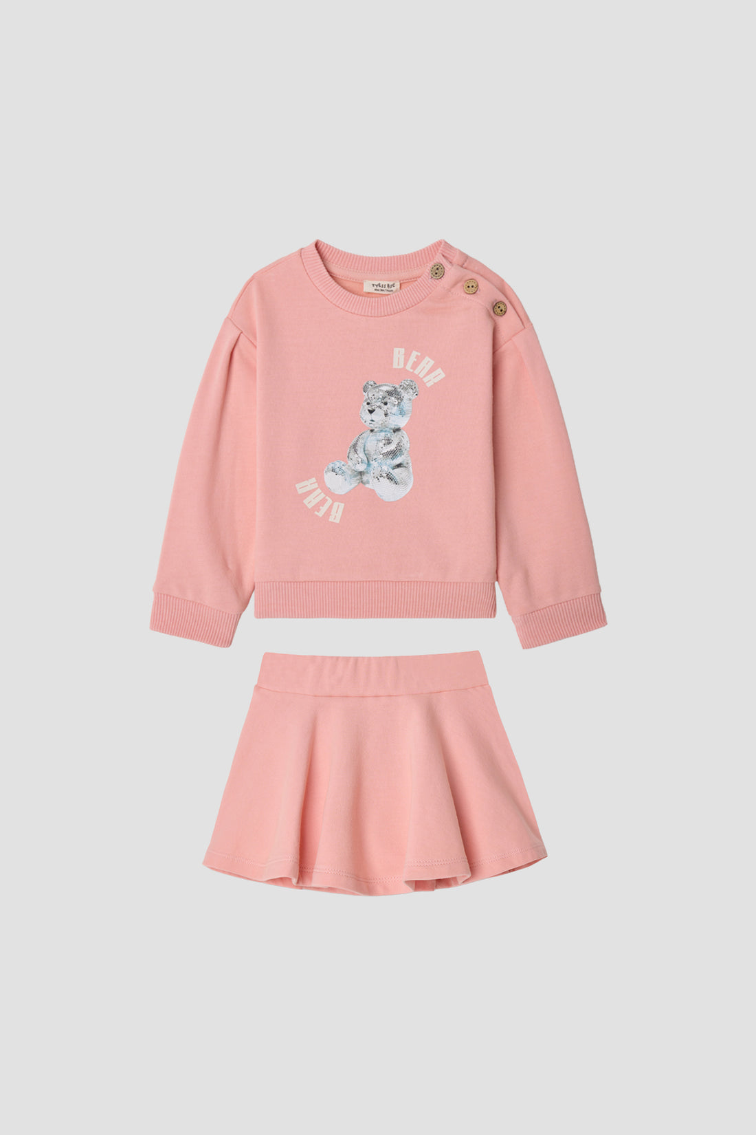 Baby Girl Pink Skirt Suit