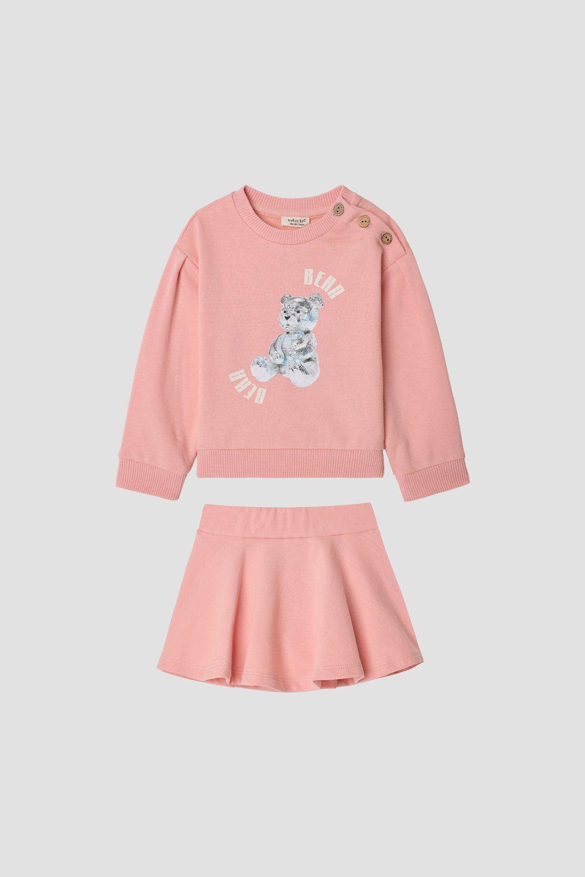 Baby Girl Pink Skirt Suit