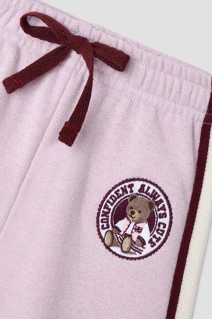 Baby Girl Pink Tracksuit Bottom