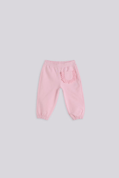 Baby Girl Pink Tracksuit Set