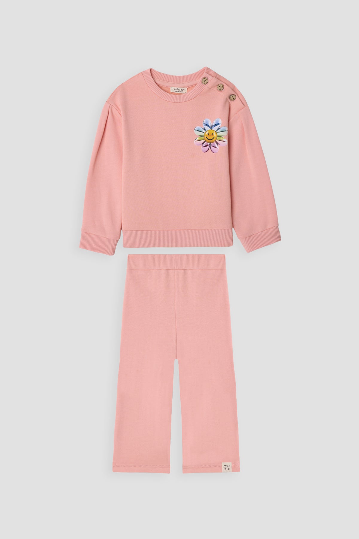 Baby Girl Pink Tracksuit Set