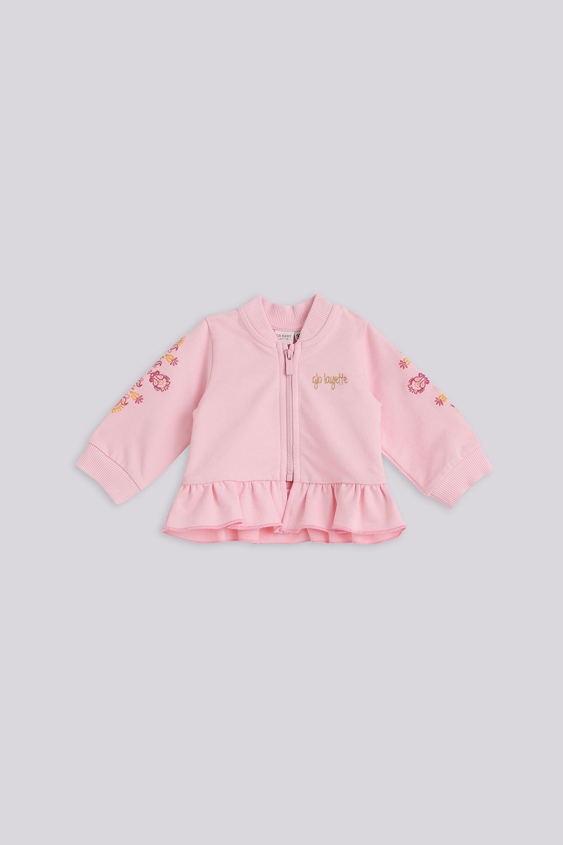 Baby Girl Pink Tracksuit Top