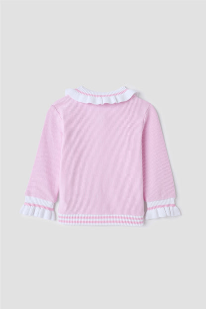 Baby Girl Pink Tracksuit Top