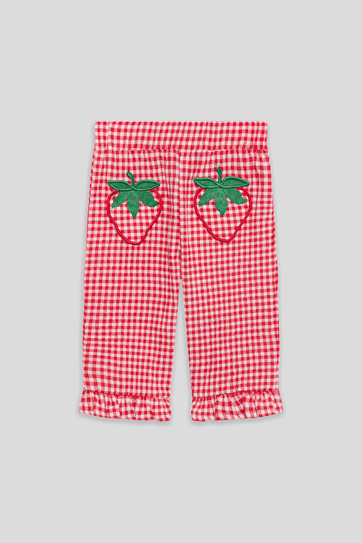 Baby Girl Plaid Trousers
