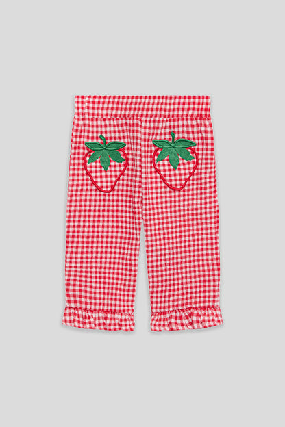 Baby Girl Plaid Trousers