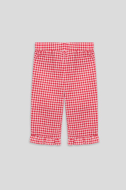 Baby Girl Plaid Trousers