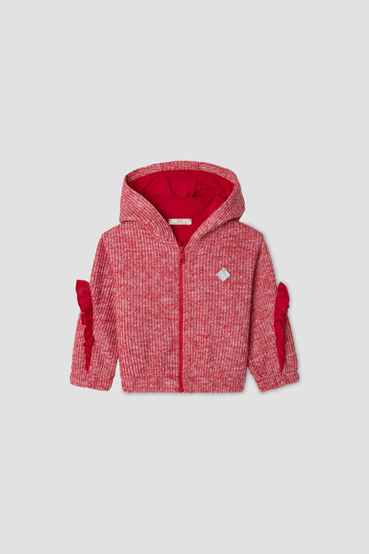 Baby Girl Red Tracksuit Top