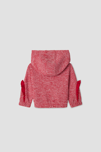 Baby Girl Red Tracksuit Top