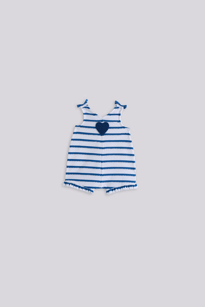 Baby Girl Striped Overall