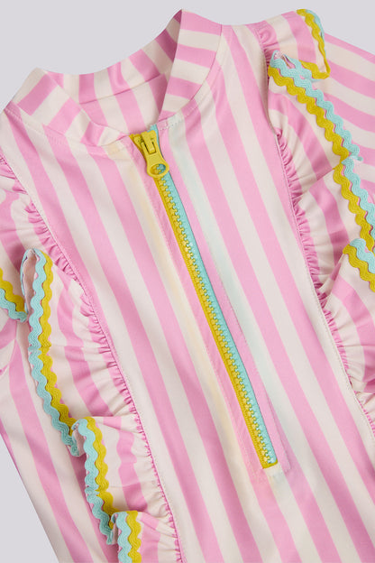 Baby Girl Striped Swimsuit