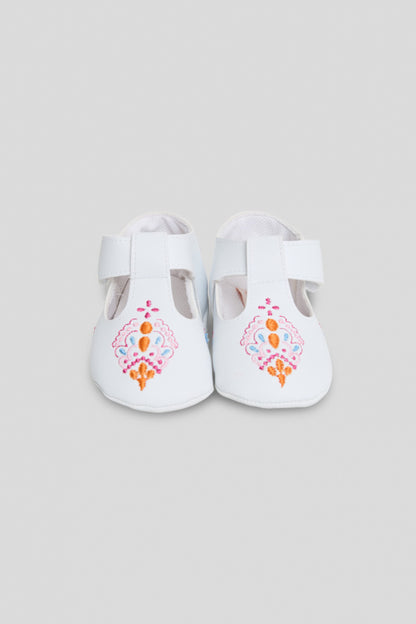 Baby Girl White Bootees