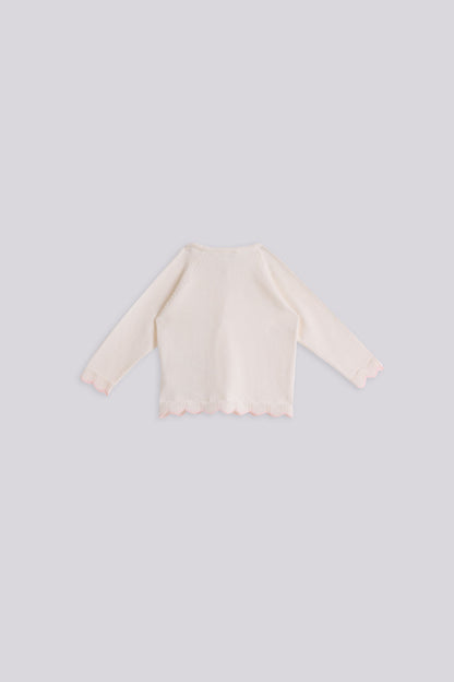 Baby Girl White Cardigan