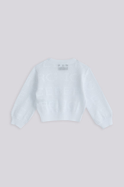 Baby Girl White Cardigan