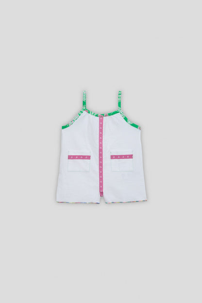 Baby Girl White Overall