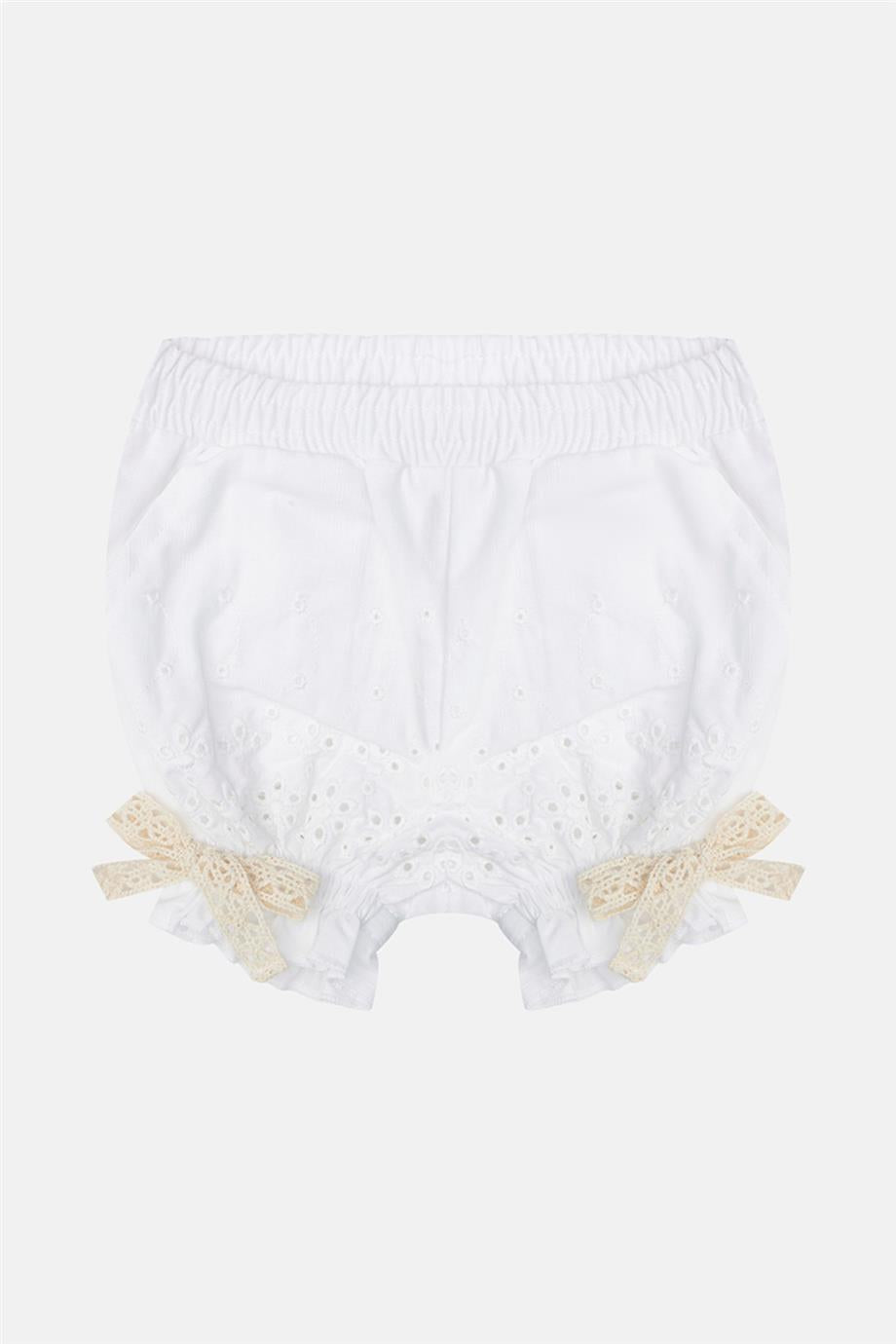 Baby Girl White Shorts - BgStore