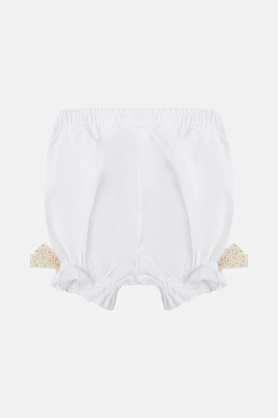 Baby Girl White Shorts - BgStore