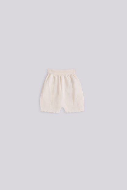 Baby Girl White Shorts Set