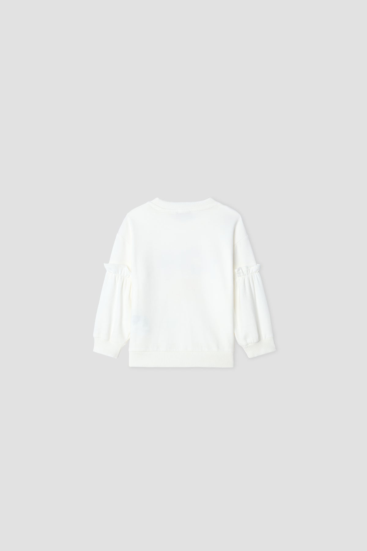 Baby Girl White Sweatshirt