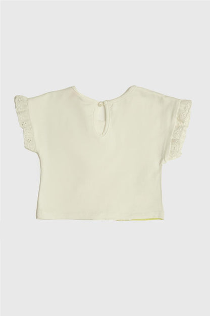 Baby Girl White T-Shirt - BgStore