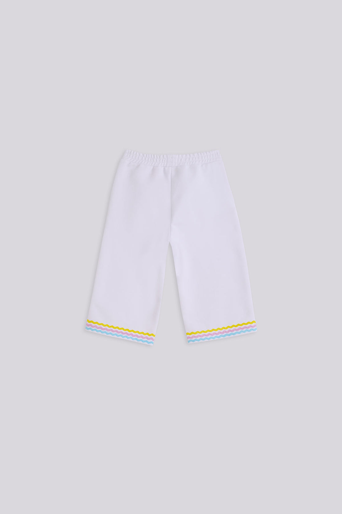 Baby Girl White Tracksuit Bottom