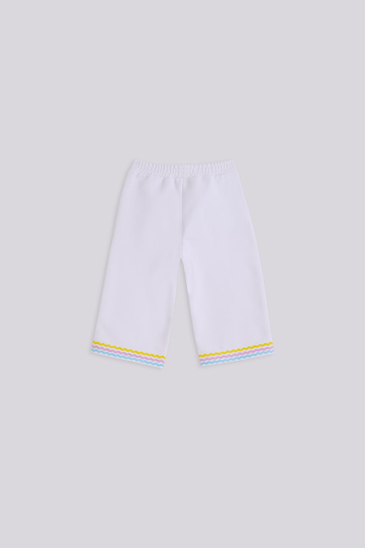 Baby Girl White Tracksuit Bottom