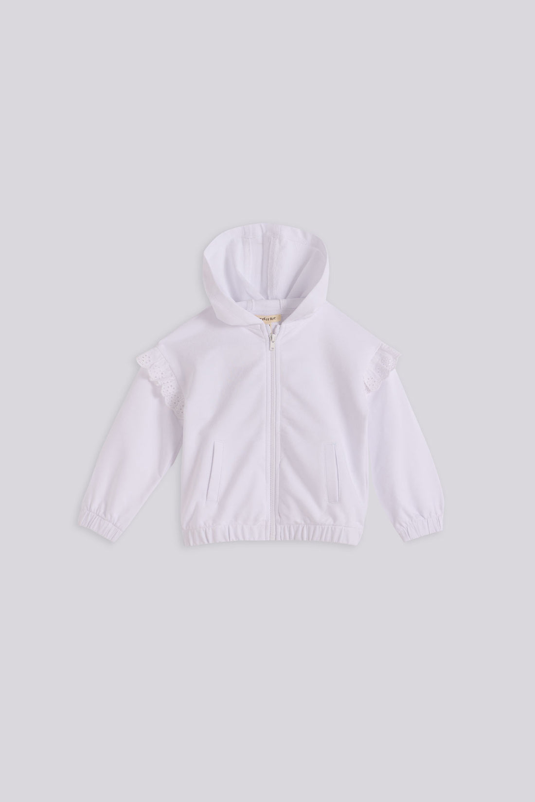 Baby Girl White Tracksuit Set