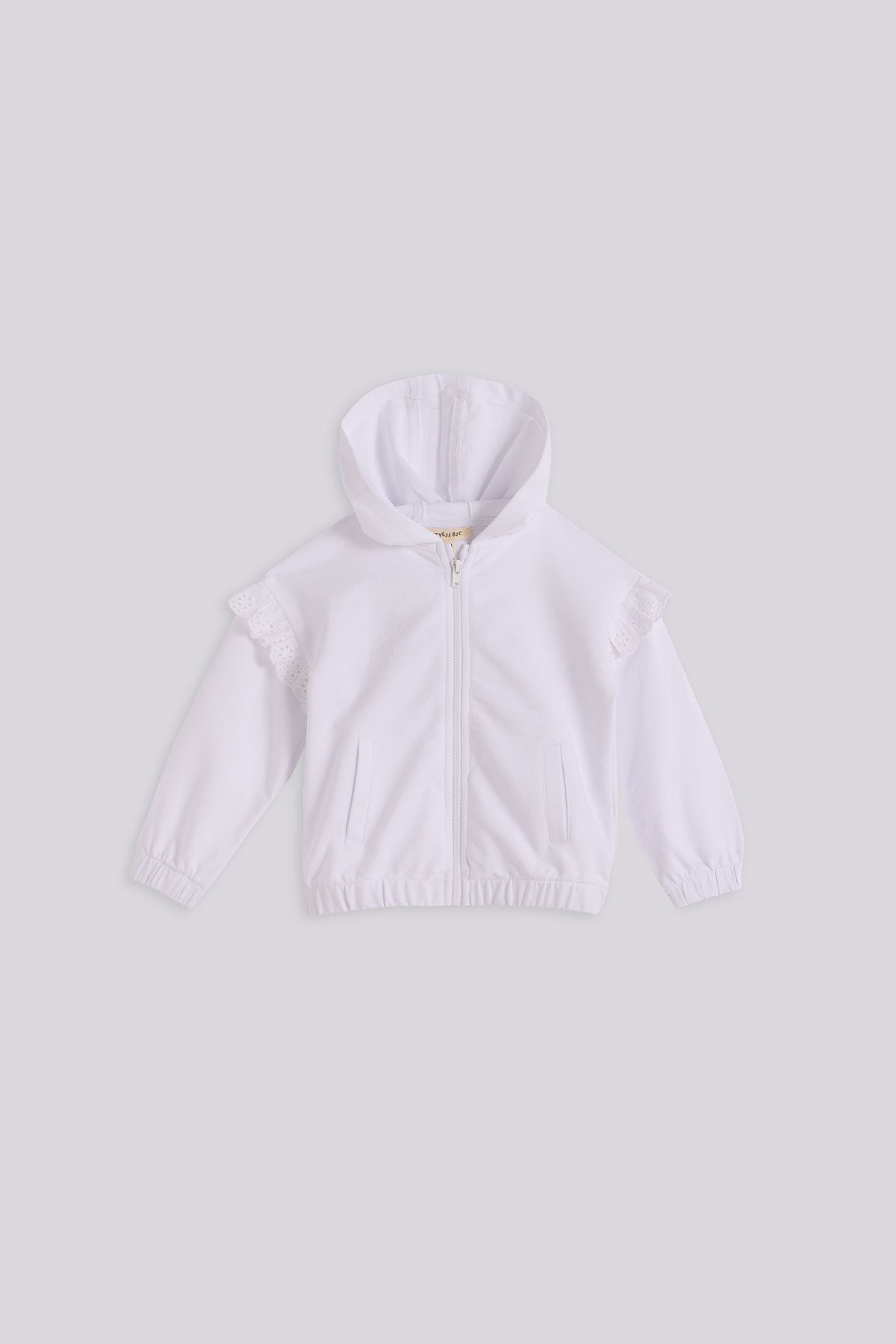 Baby Girl White Tracksuit Set