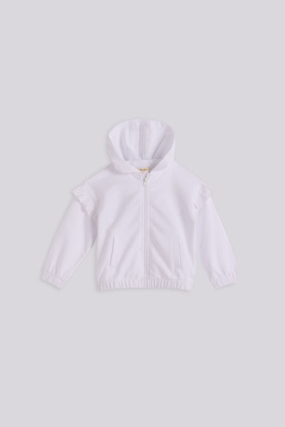 Baby Girl White Tracksuit Set