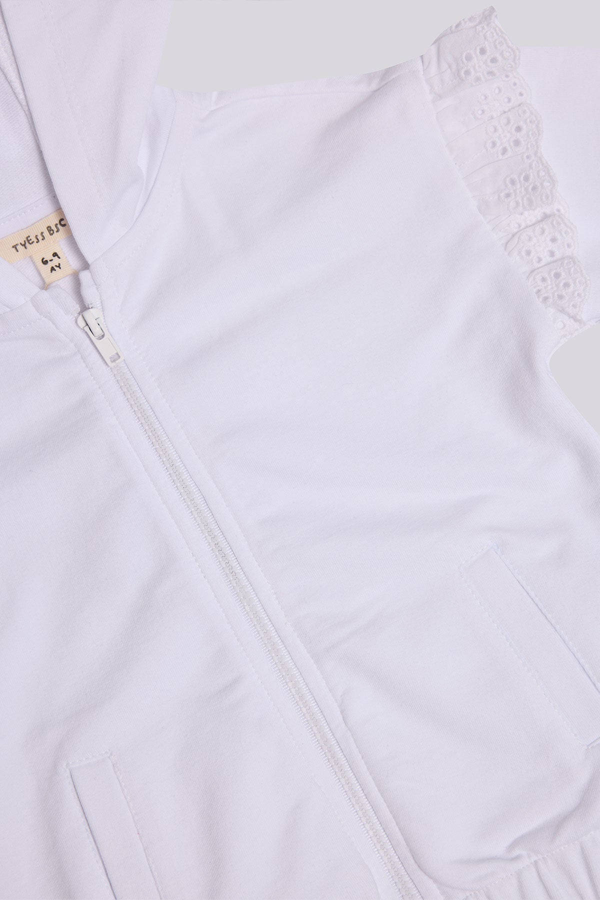 Baby Girl White Tracksuit Set