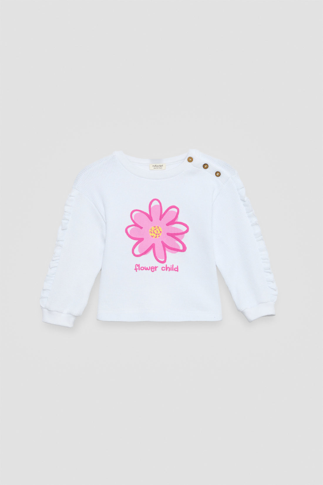 Baby Girl White Tracksuit Set