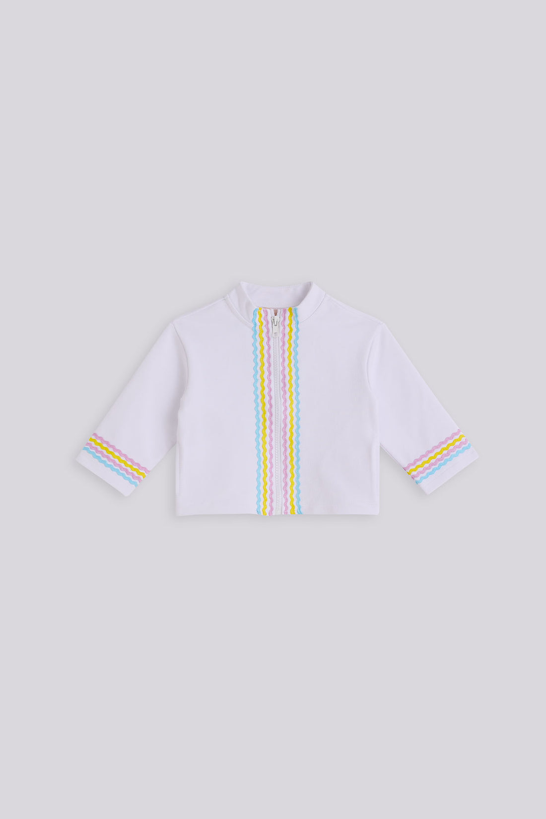 Baby Girl White Tracksuit Top