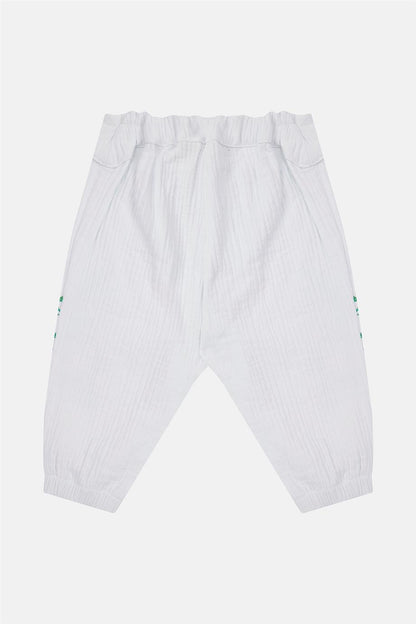 Baby Girl White Trousers - BgStore