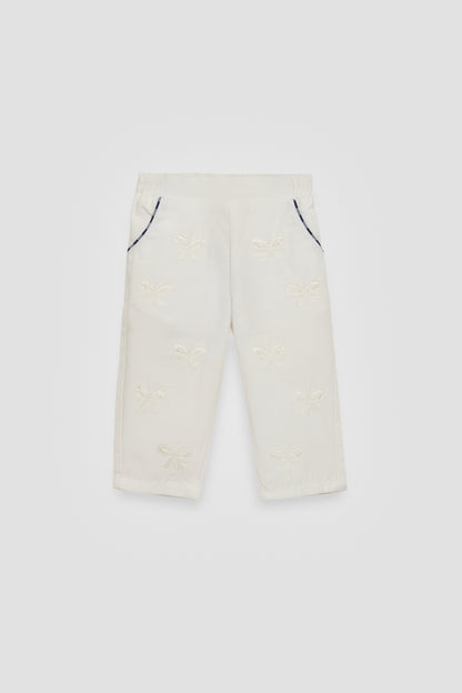 Baby Girl White Trousers