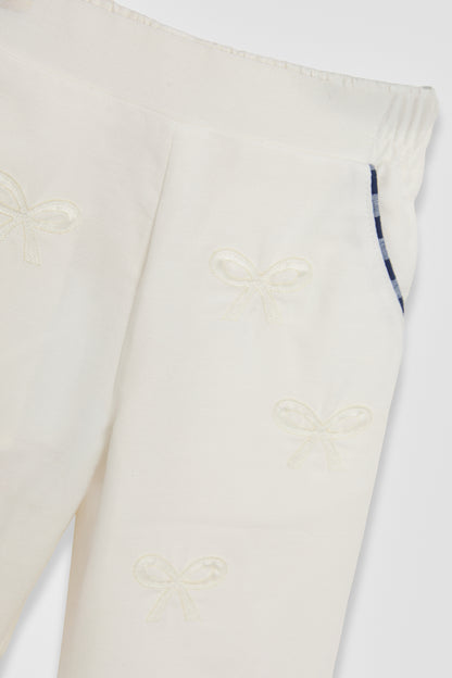 Baby Girl White Trousers