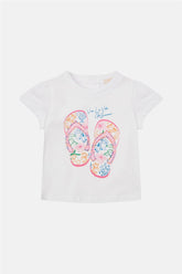 Baby Girl White Tshirt - BgStore