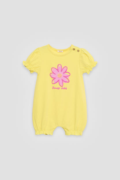 Baby Girl Yellow Overall
