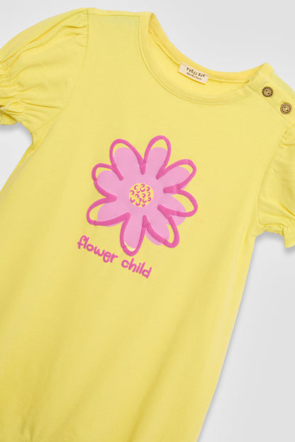 Baby Girl Yellow Overall