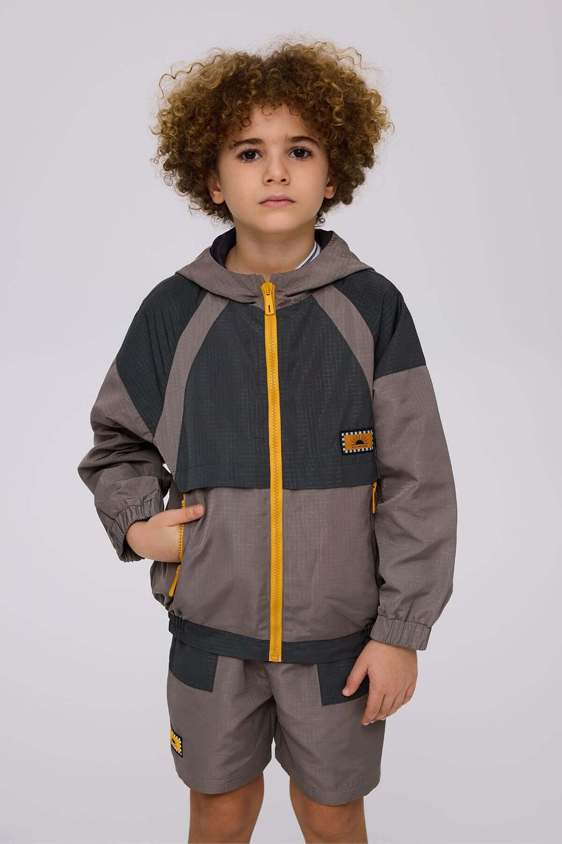 Boy Anthracite Raincoat
