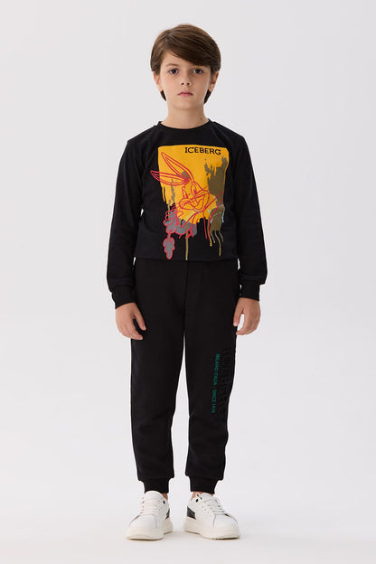 Boy Anthracite Tracksuit Bottom - BgStore
