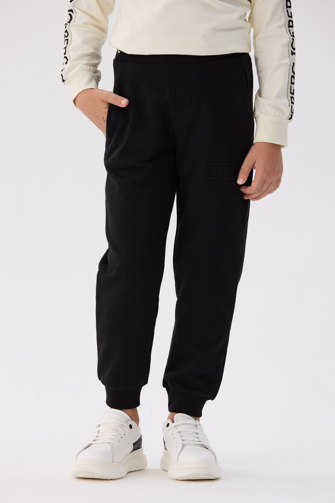 Boy Anthracite Tracksuit Bottom - BgStore