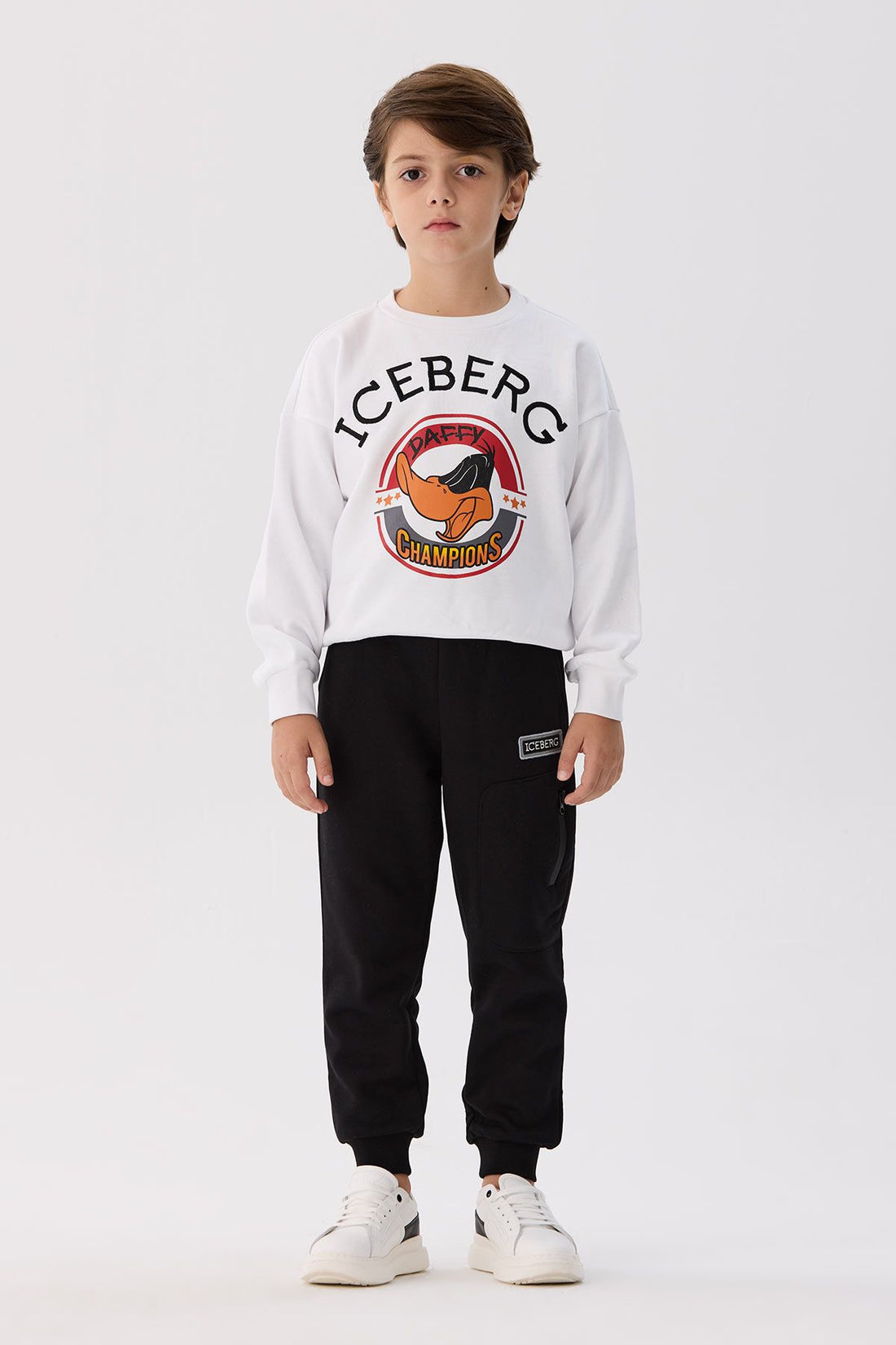 Boy Anthracite Tracksuit Bottom - BgStore